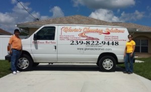 cleaning service van